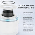AromaRoom Air Purifier Filter for AP103 Air Purifier, 3-in-1 H13 True HEPA High-Efficiency Activated Carbon Filter, 2 Packs