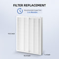 AromaRoom E-400 Air Purifier Filter H14 Filter Replacement, 3-Stage True Hepa Air Filter With Efficiency Activated Carbon, 11×2×15in, 1 Pack